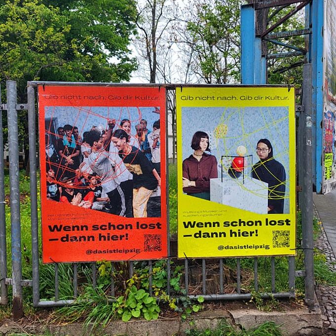 Poster series of the GenZ Kulturkampagne Leipzig