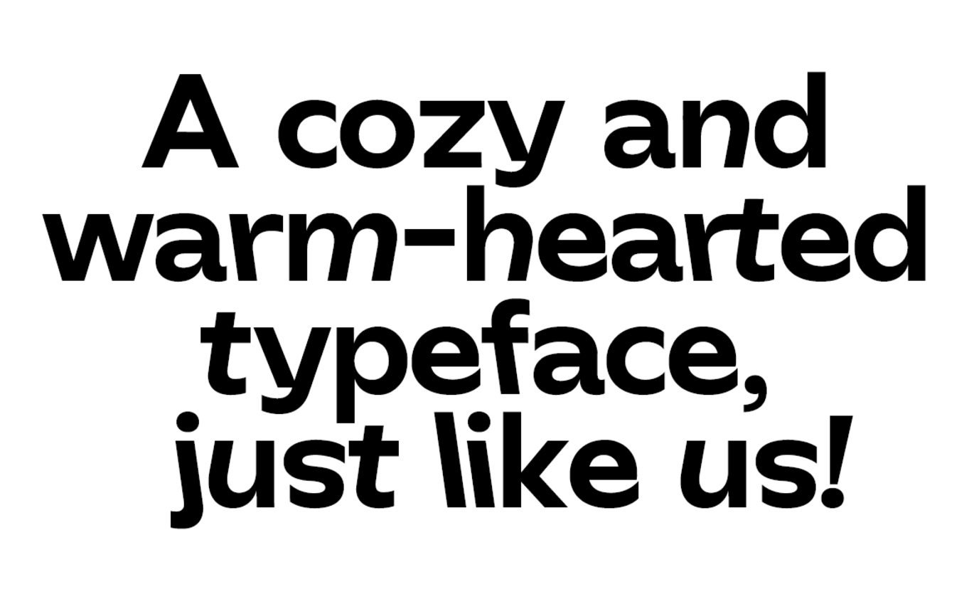 The cuts of the Gestalt in-house font as well as glyph variants