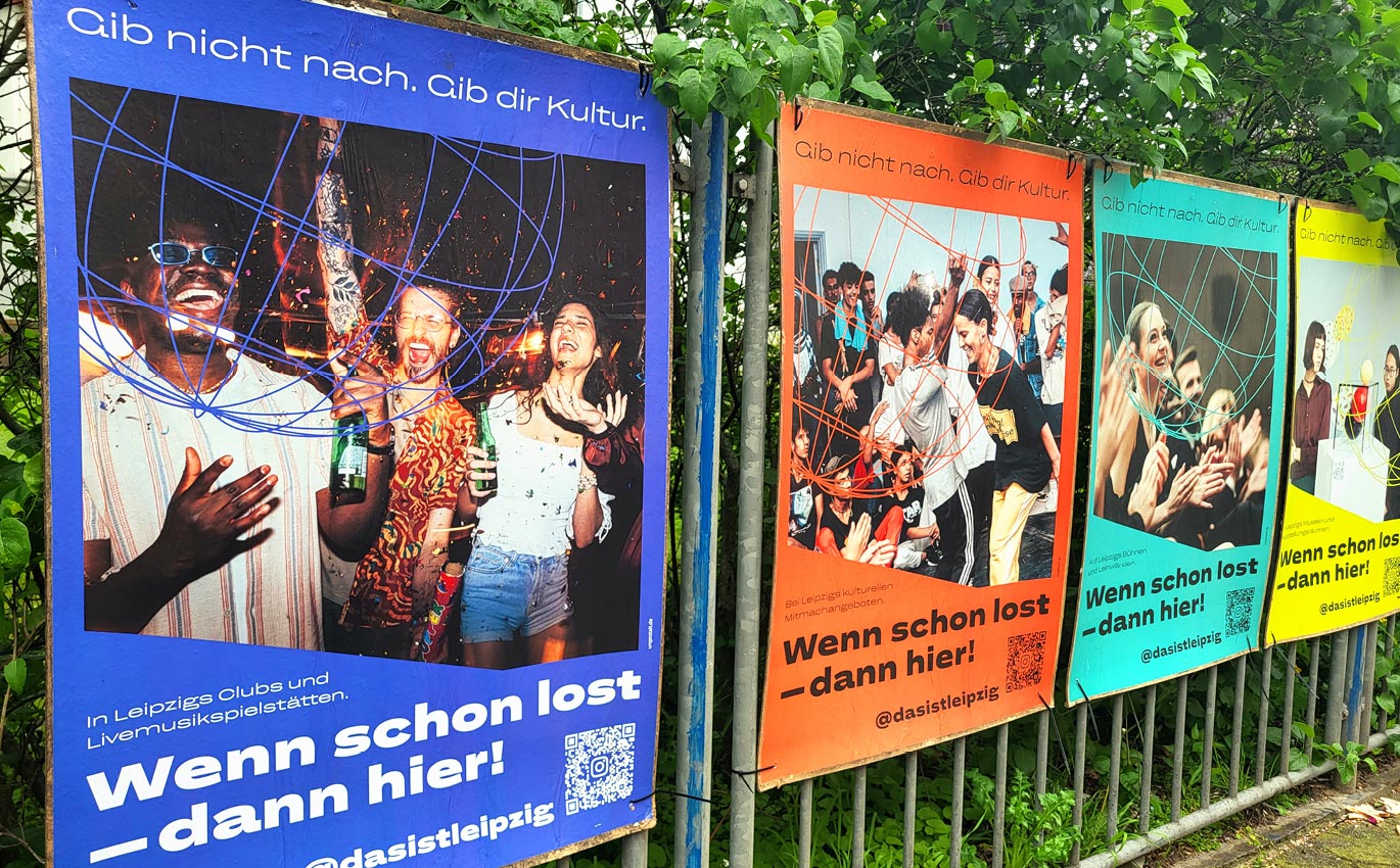 Plakatserie der GenZ Kulturkampagne Leipzig