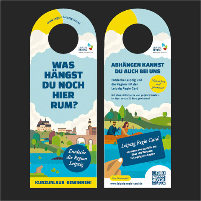 Vorder- und Rückseite der Swingcards