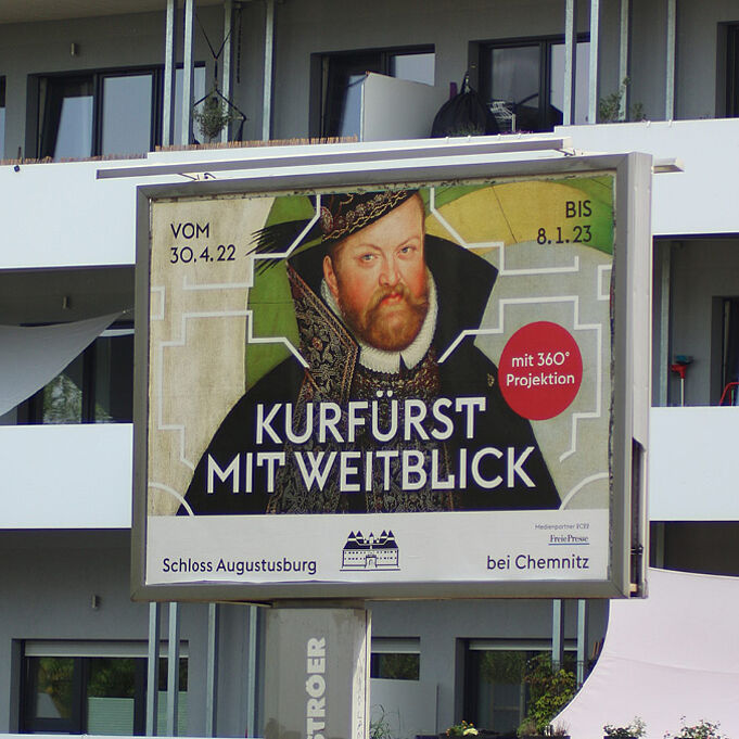 Plakat im Außenbereich