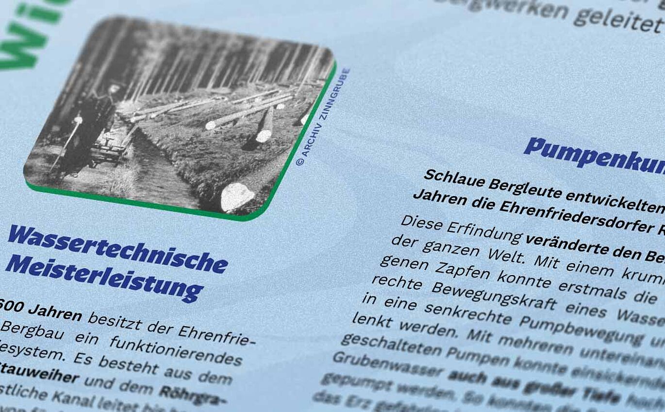 Nahaufnahme eines Informationstextes einer der Lernstationen.