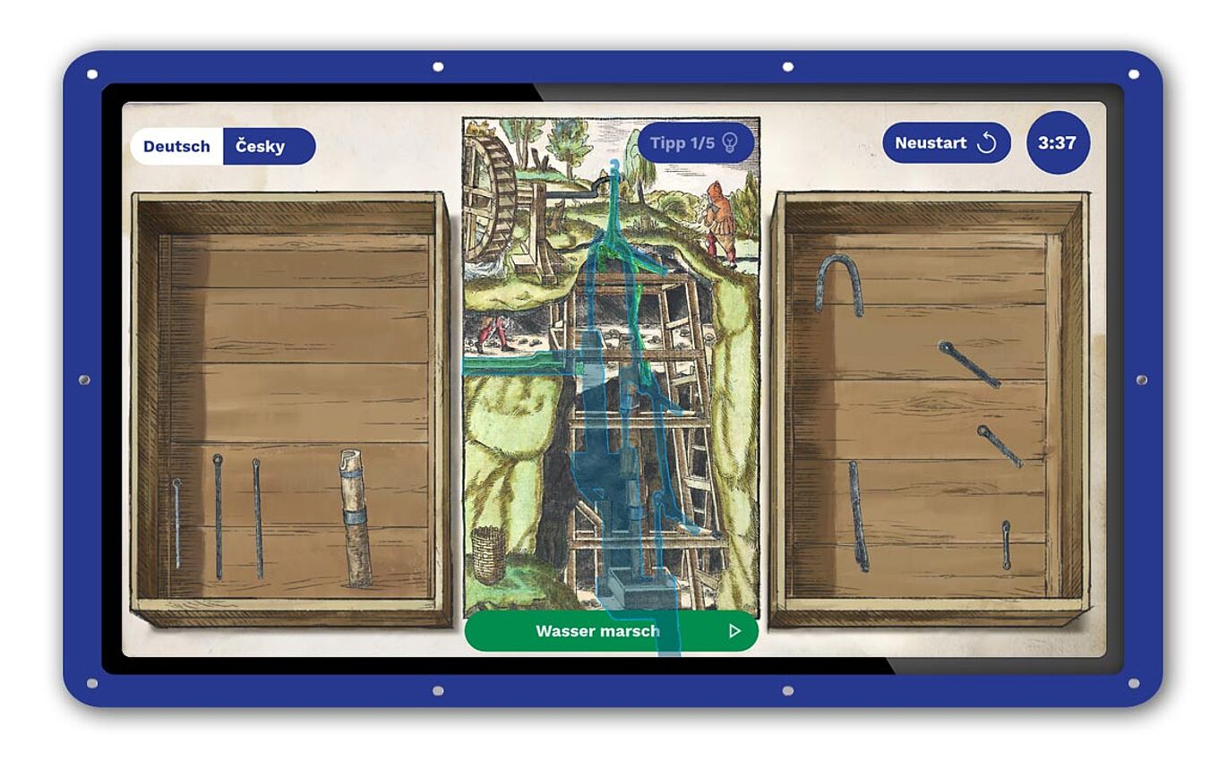 Bild des von ungestalt entwickelten Spiels zum Thema Wasserkraft.