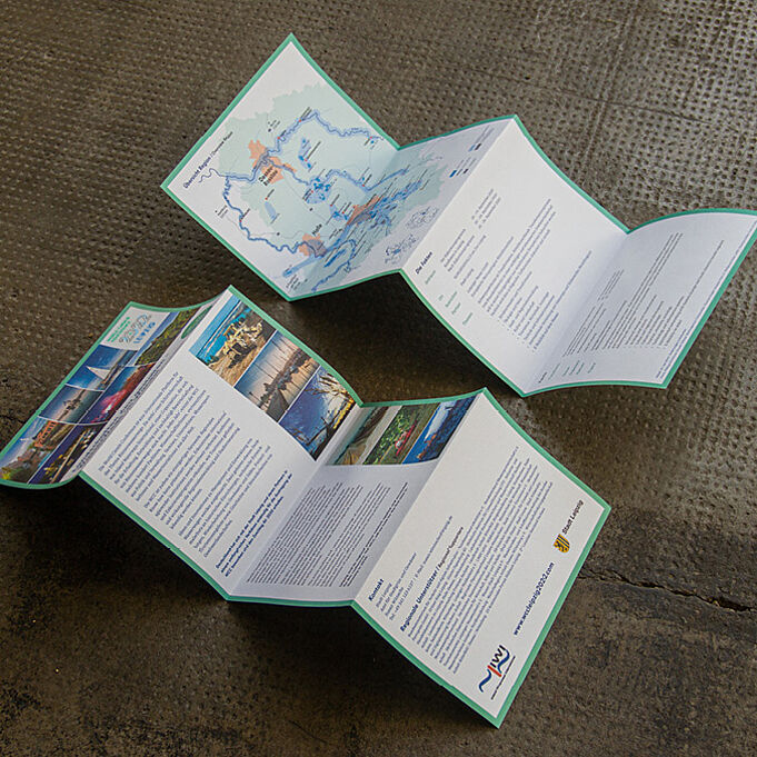 Information leaflet in the new corporate design