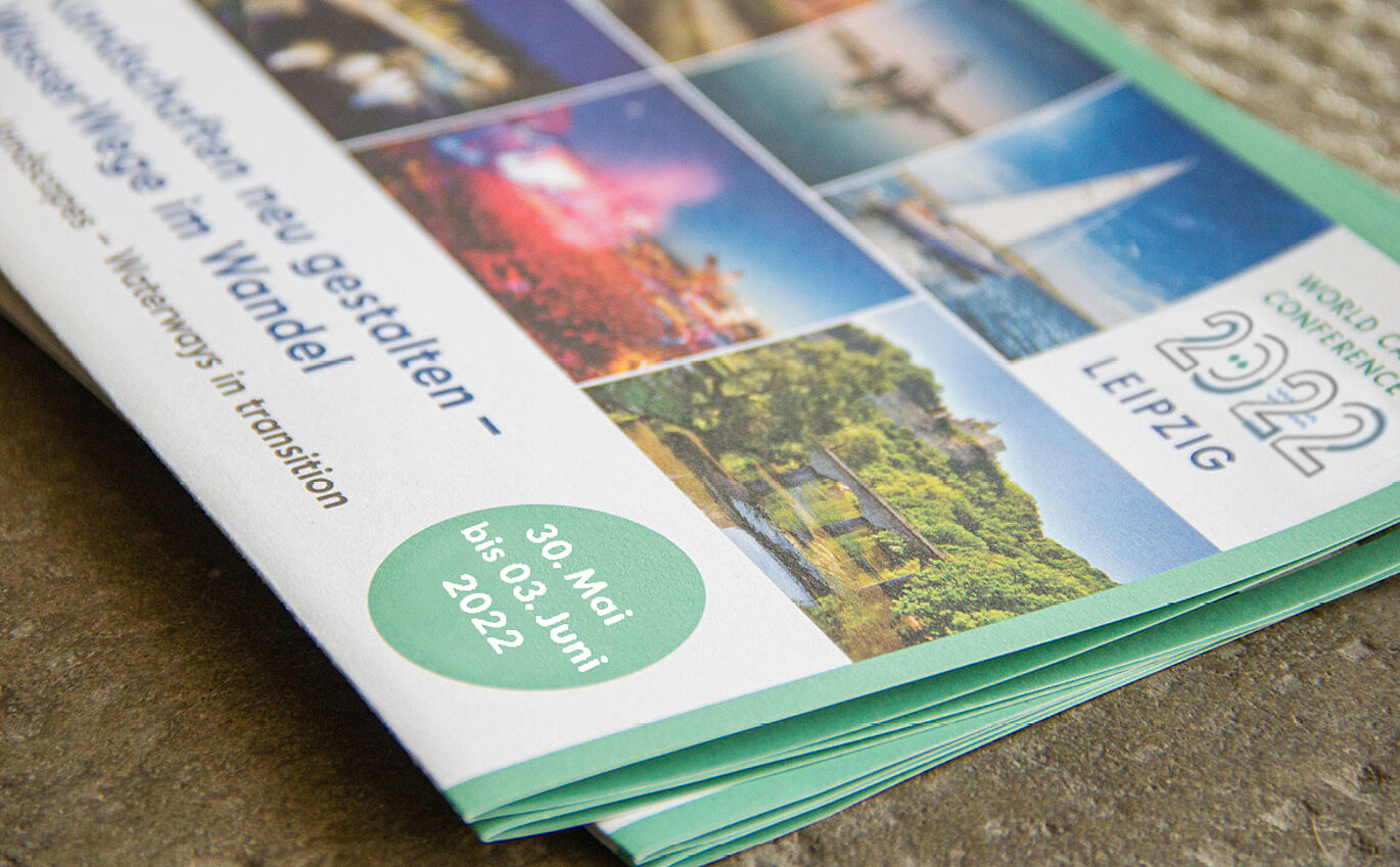 Branding und Strategie Infoflyer zur World Canals Conference