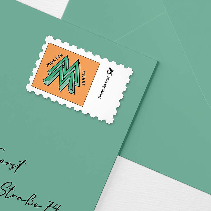 Limitierte Marken limitierte Briefmarke "Mustermesse" wirbt für Leipzig