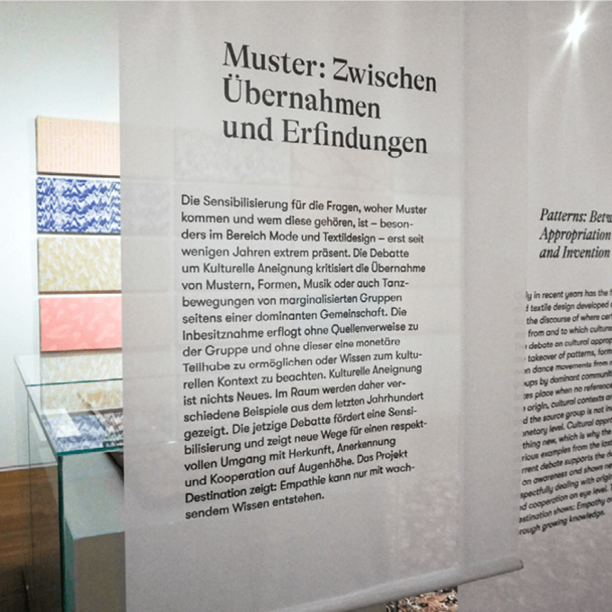 harmonische Nebeneinander der Stoffe