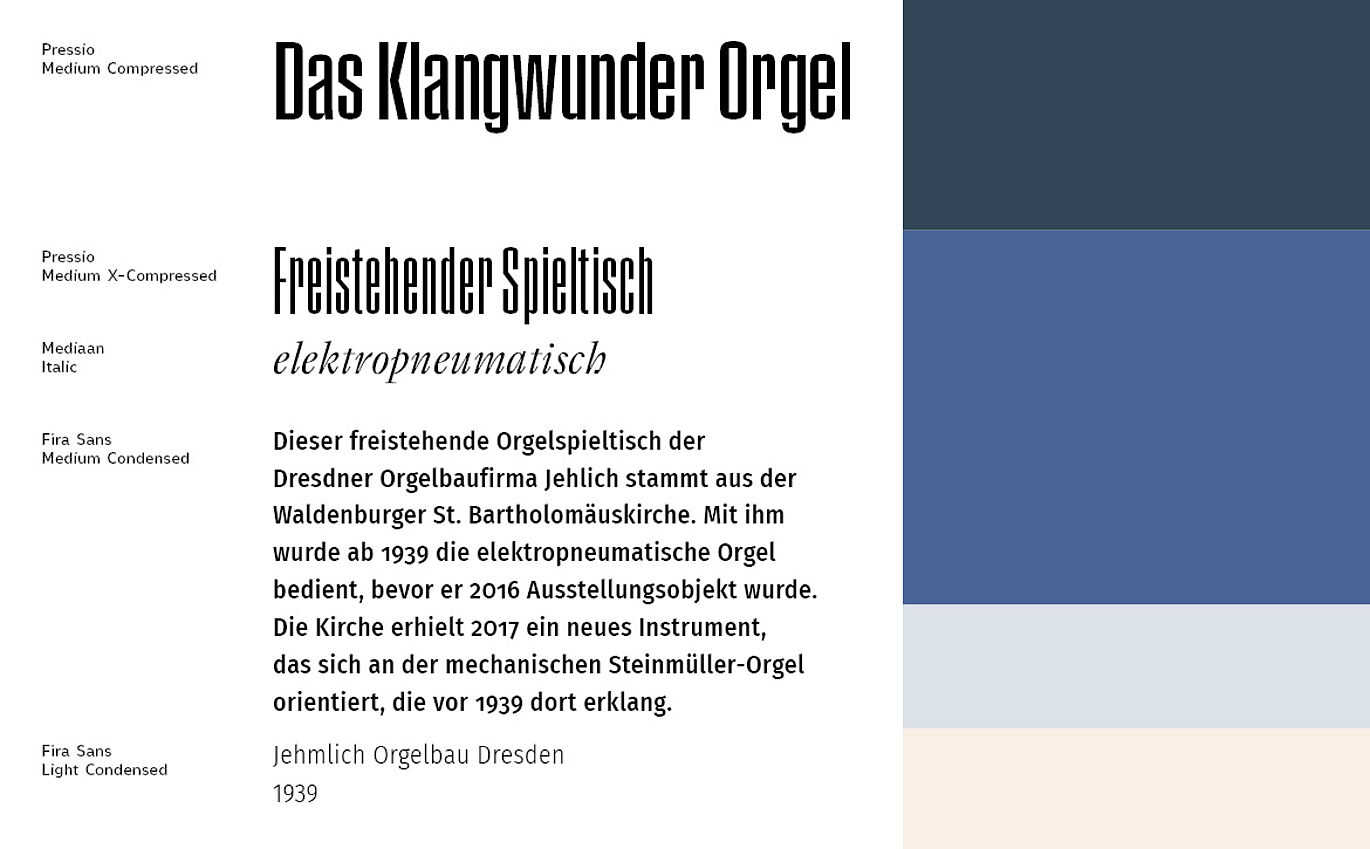 Ausstellungstext Schrifttyp »Pressio«