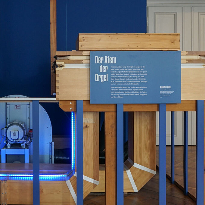 Nachher Klaviaturmodell nach Ausstellungsgestaltung