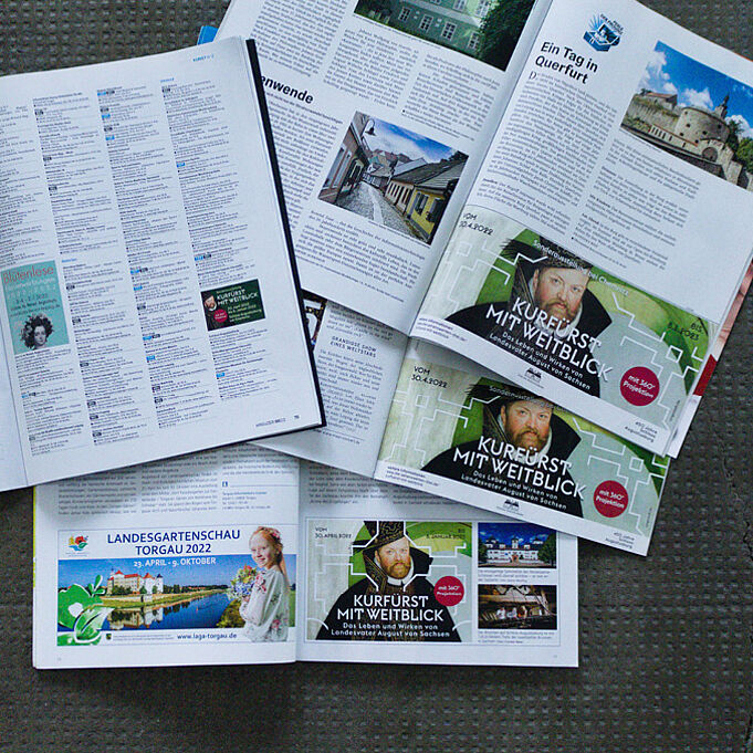 Kurfürstkampagne in Magazinen und Broschüren