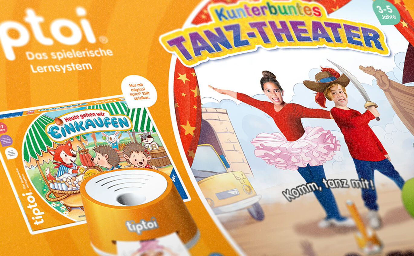 Detailaufnahme: Kunterbuntes Tanz-Theater