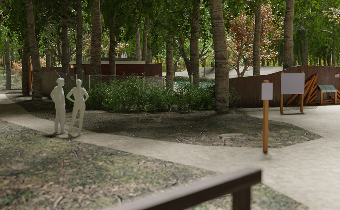 Concept study 3D visualization beaver enclosure