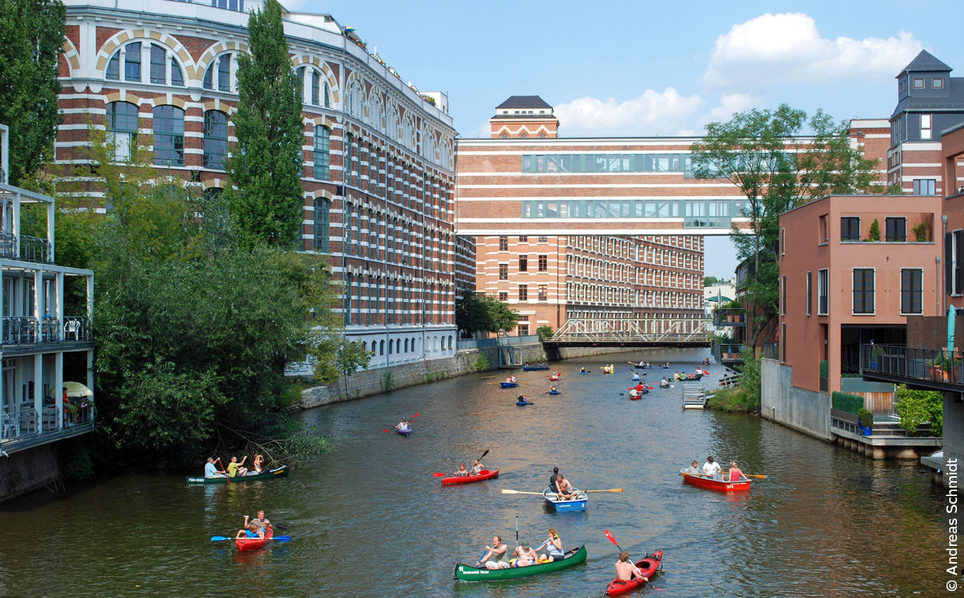 Canoes on the canal