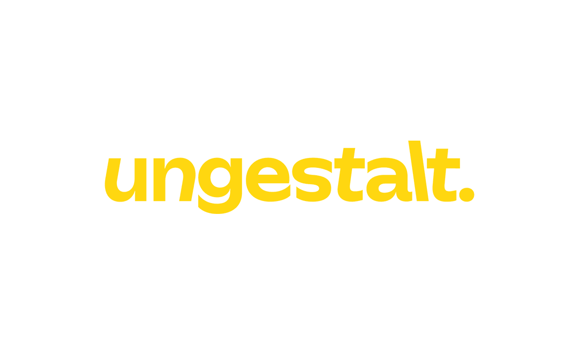 Bunt, bold. Punkt. ungestalt Logo in verschiedenen Farbvarianten