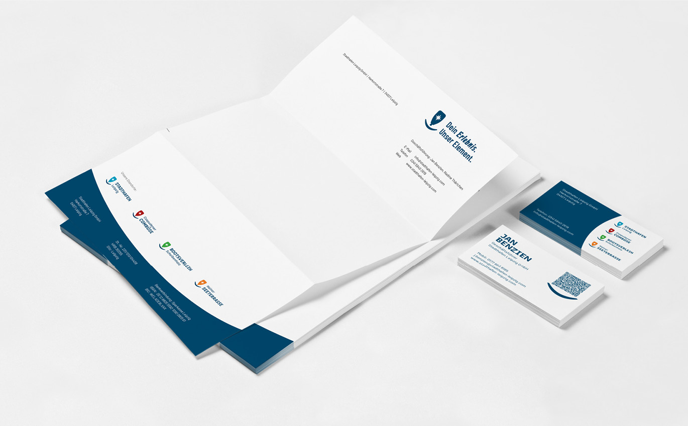 Rebranding of the stationery and business cards