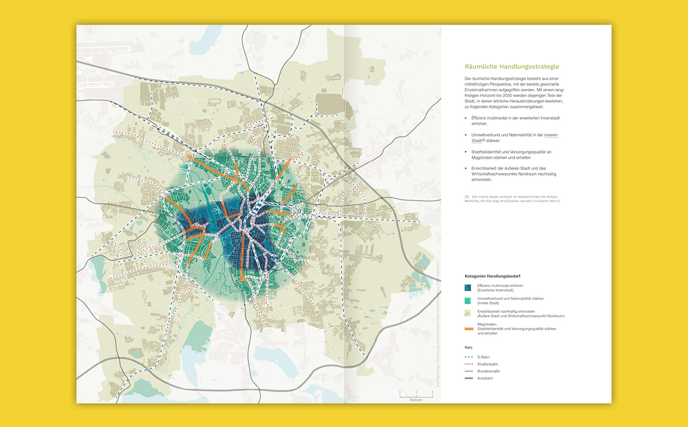 Karten Layout der Stadt Leipzig